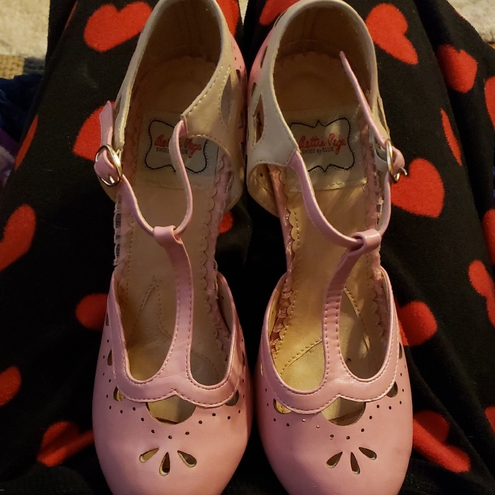 Pink Bettie Page Heels
